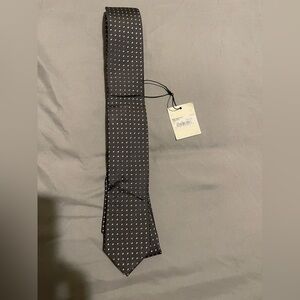 Ben Sherman Black and Gray Patterned Tie